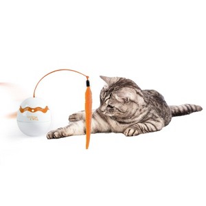 Allforpaws Modern Cat - Dinosaur Egg Spinner Cat Toy - 1 of 4