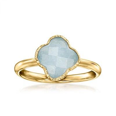 Ross-Simons Italian 1.40 Carat Aquamarine Ring in 14kt Yellow Gold