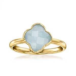Ross-Simons Italian 1.40 Carat Aquamarine Ring in 14kt Yellow Gold - 1 of 4