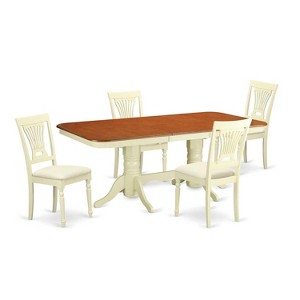 Dining Table Set 5 Piece Kitchen Table with Chairs - Classic Comfort Design - 1 of 4