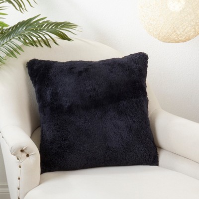 Saro Shearling Collection Sheepskin Pillow Cover