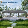 10x30 Heavy Duty Pop Up Canopy w/8 Sidewalls, Roller Bag & Full Kit (Anchors, Ropes, Stakes) - 3 Height Adjustable - 2 of 4