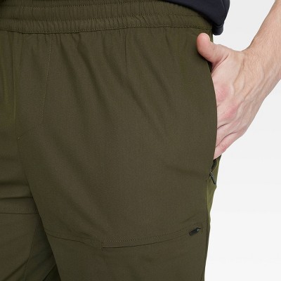 Men's Utility Tapered Jogger Pants - All In Motion™ Olive Green