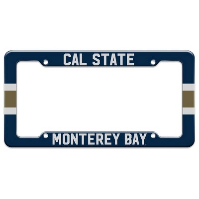 California State University Monterey Bay Stripe License Plate Tag Frame
