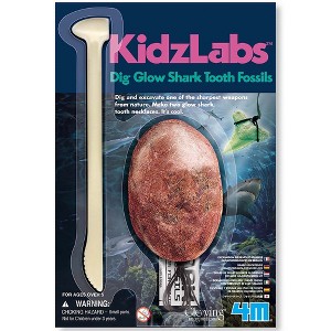 4M: KidzLabs Dig Glow Shark Teeth - Excavation Kit, Make 2 Glow Necklaces - 1 of 4