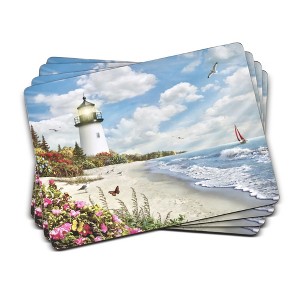 Pimpernel Rays of Hope Collection Placemats, Set of 4, Heat Resistant Mats, Cork-Backed Board, Measures 15.7 in x 11.7 in - 1 of 4