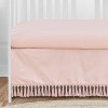 Sweet Jojo Designs Girl Baby Crib Bedding Set - Bohemian Collection Solid Blush Pink 4pc - 4 of 4