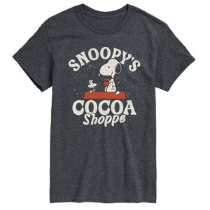 Men's - Peanuts - Snoopys Cocoa Shoppe Short Sleeve Graphic T-Shirt - 1 of 4