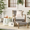 Wood & Rope Outdoor Patio Chair & Ottoman - Hearth & Hand™ with Magnolia: Weather-Resistant, Farmhouse Style - 2 of 4