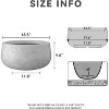 Rosemead Home & Garden Concrete Outdoor Planter Pot Cement Gray 20"x20"x10" - 2 of 3