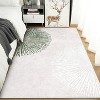 Modern Abstract Washable Area Rug - Non-Slip Low Pile Soft Stain-Resistant Carpet for Living Room, Bedroom, Dining Room, Office - 3 of 4