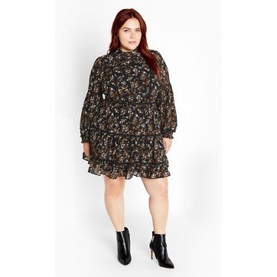 Women's Plus Size Elsie Dress - black | CITY CHIC