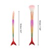 Unique Bargains Portable Mermaid Makeup Brush Set 4 Pcs - 2 of 4