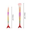 Unique Bargains Portable Mermaid Makeup Brush Set 4 Pcs - image 2 of 4