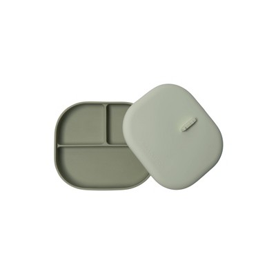 Loulou Lollipop Divided Plate with Lid - Sage
