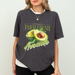 Simply Sage Market Farm Fresh Avocado Watercolor Short Sleeve Tee - 1 of 4