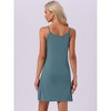 INSPIRE CHIC Women's Modal Soft Spaghetti Dress Crewneck Sleepwear - 4 of 4