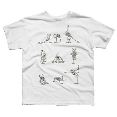 Boy's Design By Humans Skeleton Yoga By huebucket T-Shirt