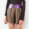 Anna-Kaci Wide Elastic Sequin Belt with Clasp for Women - 3 of 4