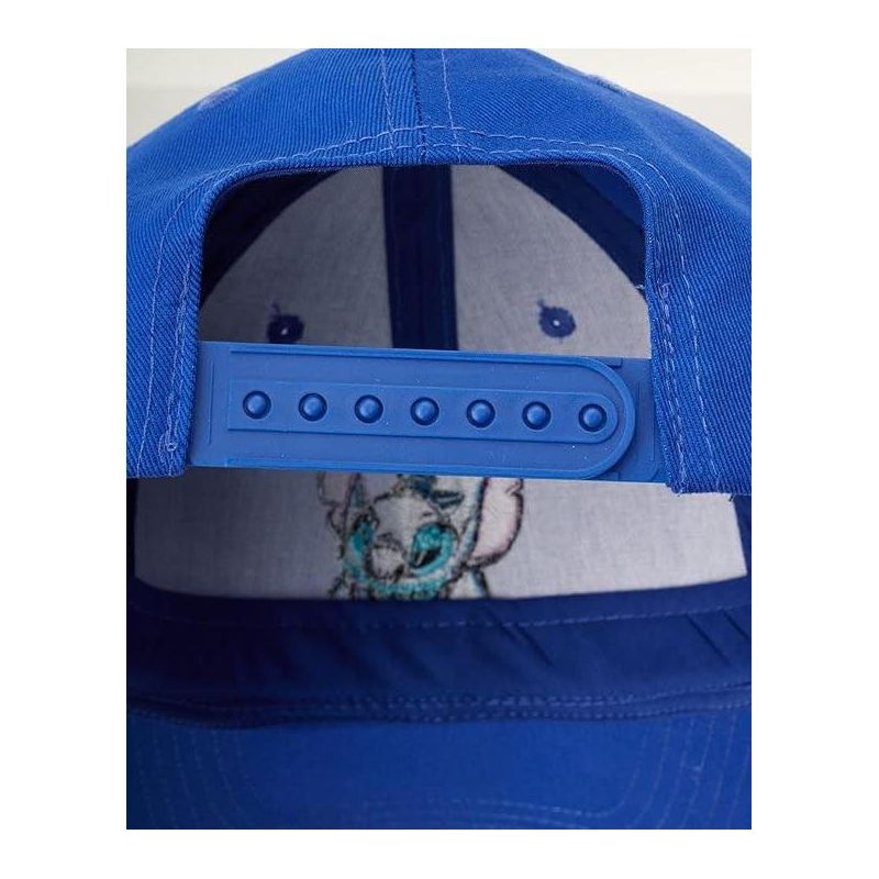 Disney Lilo & Stitch Unisex Hat, Snap Back Baseball Cap, Dad and Mom Hat (Blue), 3 of 4