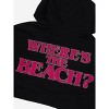 Jersey Shore Where's The Beach Long Sleeve Black Zip-Up Hoodie - 4 of 4
