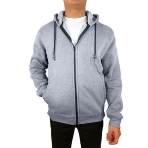 Blue Ice Men's Fleece Line Full Zip-Up Hoodie Sweatshirt - 1 of 4