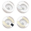 Unique Bargains 2 Pair Toilet Seat Cover Pad Bathroom Warm Toilet Seat Cushion Washable Reusable - 4 of 4