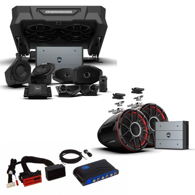 Wet Sounds JEEP-JL-LVL1-C - 1000 Watt 6 Speaker Audio Upgrade Kit and JEEP-JL-LVL2-T - 800 Watt Tower Speaker Audio Upgrade Kit Compatible with 201...