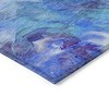 Purple And Navy Blue Abstract Washable Indoor Outdoor Area Rug - 4 of 4