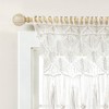 40"x30" Boho Macrame Tassel Cotton Window Valance White - Lush Décor - 3 of 4