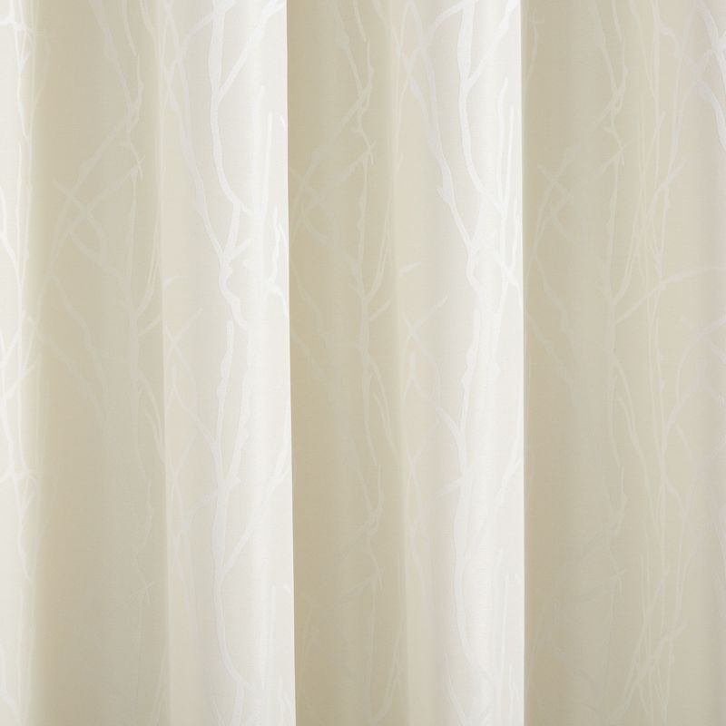 Exclusive Home Finesse Branch Print Grommet Top Curtain Panel Pair, 2 of 5