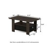 HOMLUX 31" Coffee Table Modern Living Room Furniture with Storage Bin Drawer & Open Shelf - 3 of 4