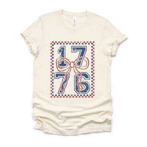 Simply Sage Market 1776 Checkered Coquette Short Sleeve Tee - 1 of 4