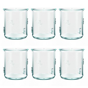 Amici Home Regina DOF Glass, 12 Oz, Italian Made, Recycled Green Glass, Drinking Glass with Embossed Bee Design, Set of 6 - 1 of 4