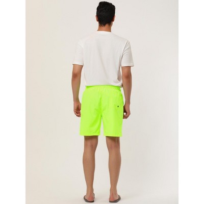 Lars Amadeus Men's Elastic Waistband Mesh Lining Surfing Swimwear Board Shorts 2 Packs Yellow 32 — фото 5