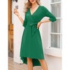 Clearlove Womens Wrap V Neck 3/4 Sleeve Maternity Nursing Dress - 4 of 4