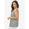 Jessica London Women's Plus Size Stretch Cotton Square Neck Tank - 4 of 4