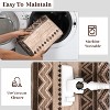 Washable Vintage Geometric Rug, Non-Slip Non-Shedding Carpet, Foldable Soft Floor Cover for Living Room Bedroom Dining Room Playroom, Brown 10*13ft - 4 of 4