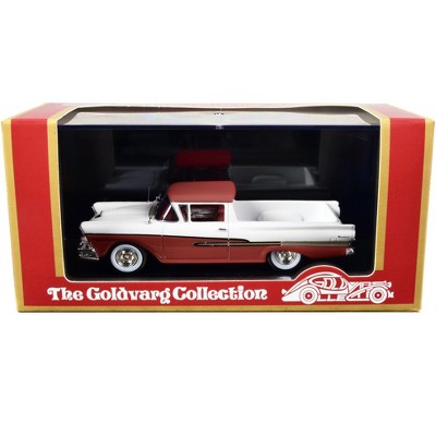 1958 Ford Ranchero Torch Red and White with Red Interior Limited Edition to 180 pieces 1/43 Model Car by Goldvarg Collection