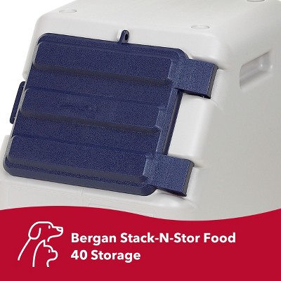 Small Blue BPA-Free Plastic Pet Food Storage Unit