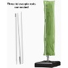 PURPLE LEAF Patio Umbrella Cover UV Resistant for Outdoor Offset Cantilever Umbrellas with Zipper & Rod - 4 of 4