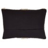 Oversize Pom-Pom Striped Throw Pillow Cover Cream/Black - Saro Lifestyle - image 2 of 3