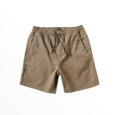 Volcom Boys Elastic Shorts, Khaki - L : Target