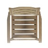 Sapphtopaz Outdoor Dining Chair Wood Frame Patio Chairs with Slatted Seat for Poolside, Garden, Backyard - 2 of 4