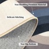 Washable Modern Area Rug Spill-Proof Surface, Non-Slip Backing, Cozy Soft Faux Wool, Printed Rug - 3 of 4