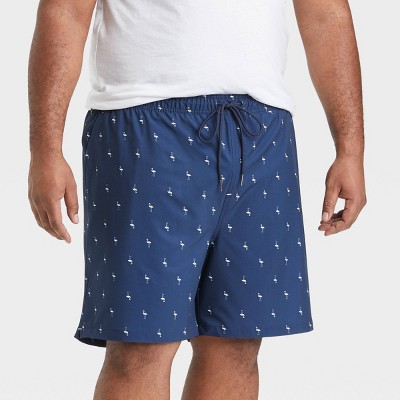 Men&#39;s 7&#34; Mini Flamingo Swim Trunks - Goodfellow &#38; Co&#8482; Blue XL