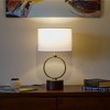 Nordic Grid Metal Circular Table Lamp – Warm Romantic Bedside & Study Desk Light, 110V Plug-In - 3 of 4