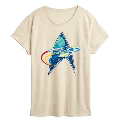 Women's - Star Trek - Enterprise Space Warp Short Sleeve Graphic T-Shirt