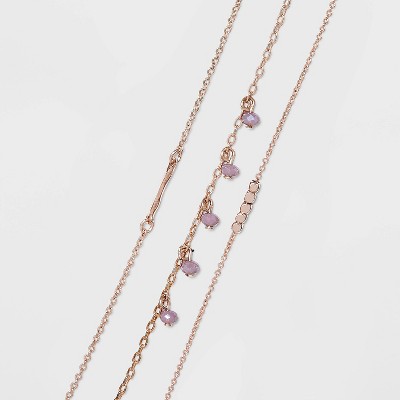 rose gold anklet