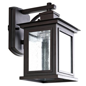 Gorgen Outdoor Wall Lantern - PLT4002 - Oil Rub Bronze - Safavieh - 1 of 4